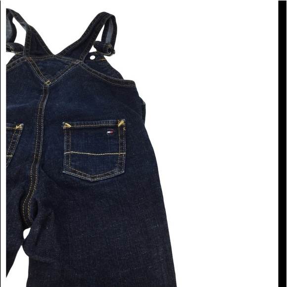#018 Tommy Hilfiger baby big flag bib overalls - Picture 7 of 13